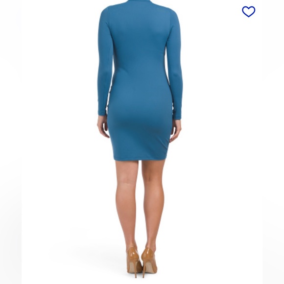 NWT, SUSANA MONACO, Womens, Cut Out Mock Neck Long Sleeve Mini Dress - Picture 2 of 3